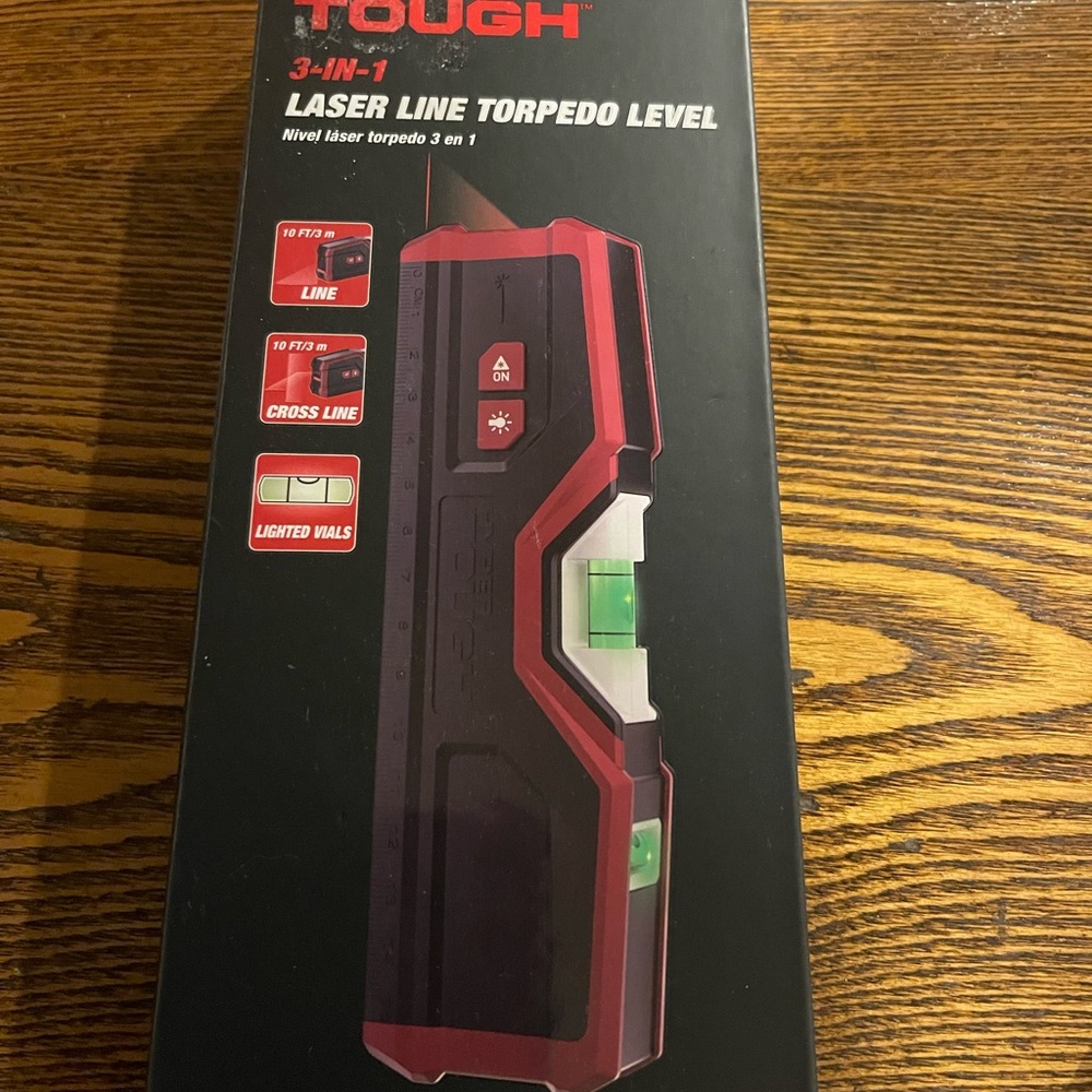 3-in-1 Laser Line Torpedo Level